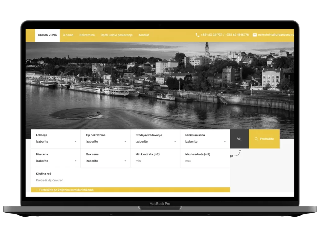 Primer web sajta iz portfolija DesignJust4You