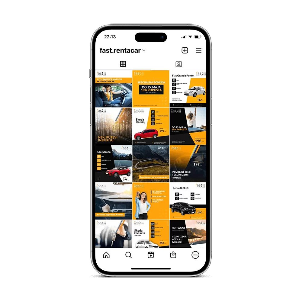 Vođenje društvenih mreža za Fast – DesignJust4You