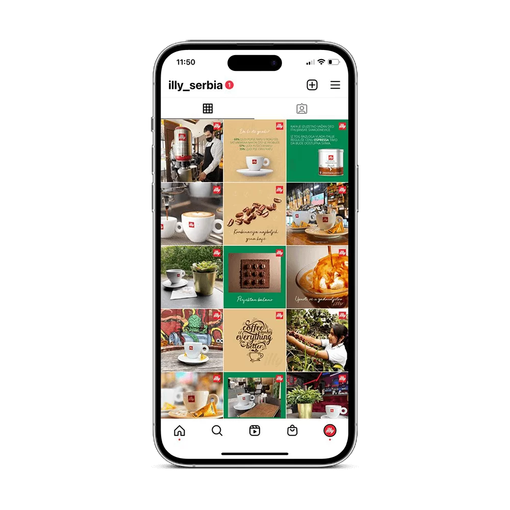 Vođenje društvenih mreža za Illy – DesignJust4You