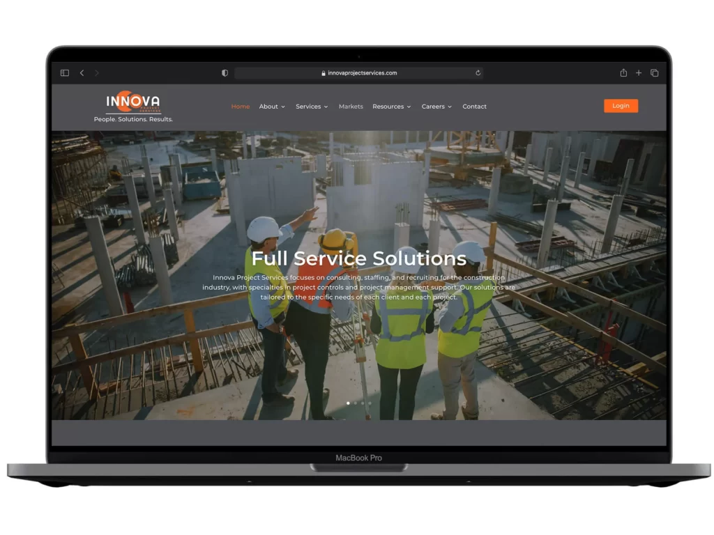 Izrada web sajta za Innova – primer iz portfolija DesignJust4You