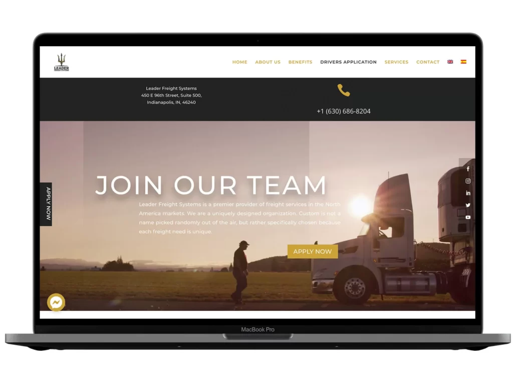 Izrada web sajta za Leader – primer iz portfolija DesignJust4You