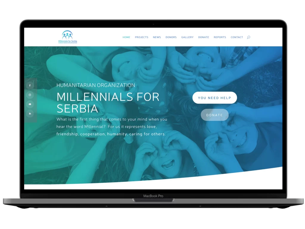 Izrada web sajta za Millennials – primer iz portfolija DesignJust4You
