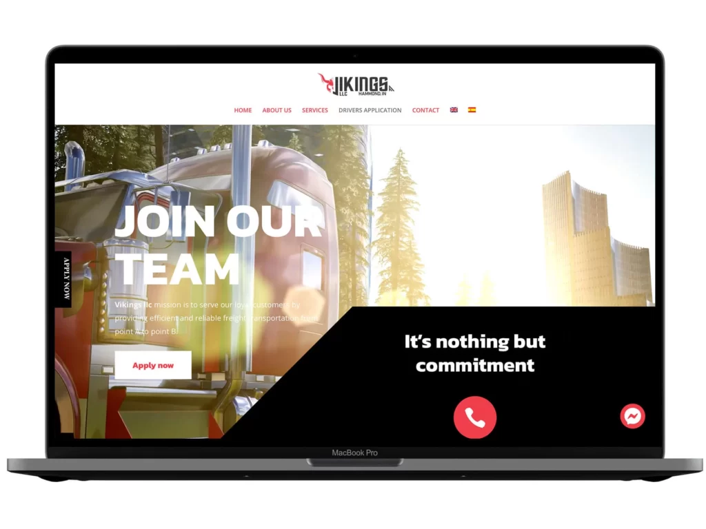 Izrada web sajta za Vikings – primer iz portfolija DesignJust4You