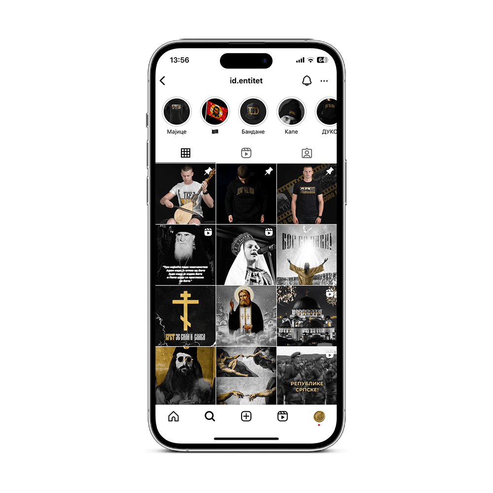 instagram identitet shop