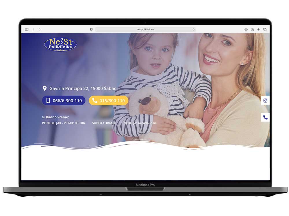 Izrada web sajta za Nest – primer iz portfolija DesignJust4You