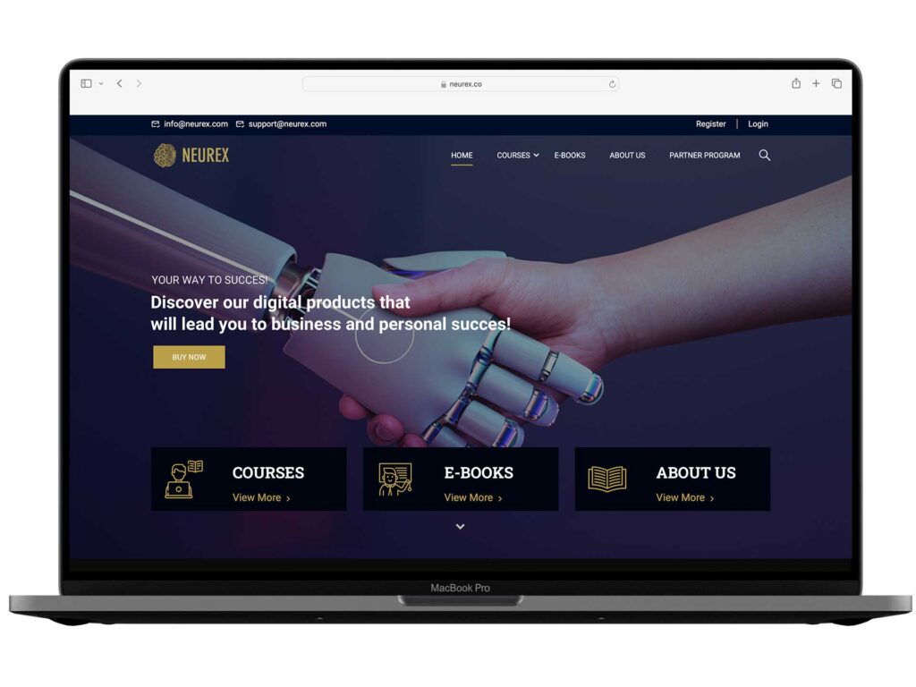 Izrada web sajta za Neurex – primer iz portfolija DesignJust4You