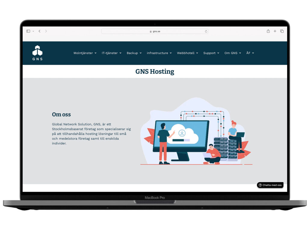 Izrada web sajta za Gns – primer iz portfolija DesignJust4You