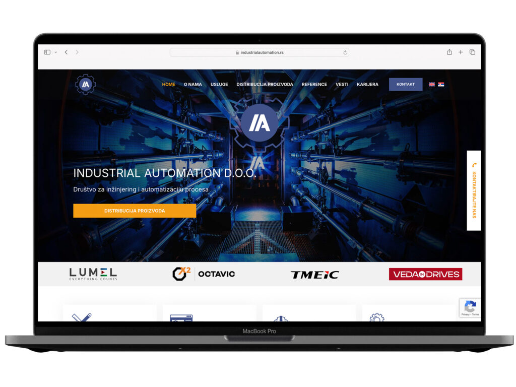 Izrada web sajta za Industrial – primer iz portfolija DesignJust4You