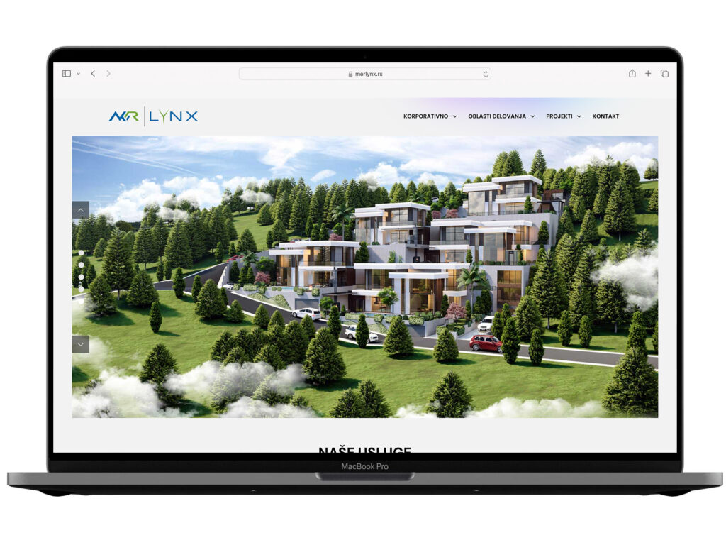 Izrada web sajta za Merlynx – primer iz portfolija DesignJust4You