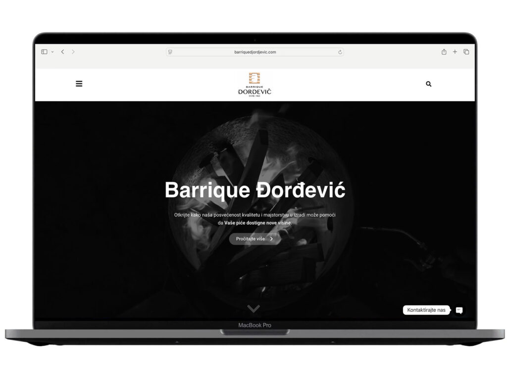Izrada web sajta za Bariqque – primer iz portfolija DesignJust4You