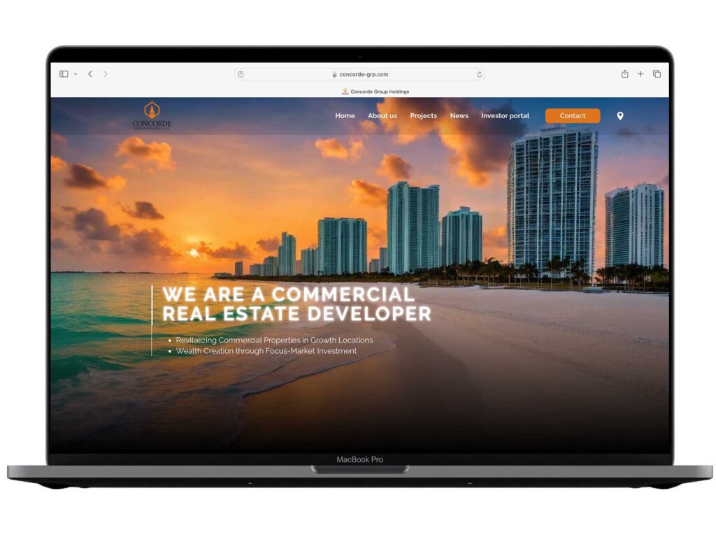 Izrada web sajta za Concorde – primer iz portfolija DesignJust4You