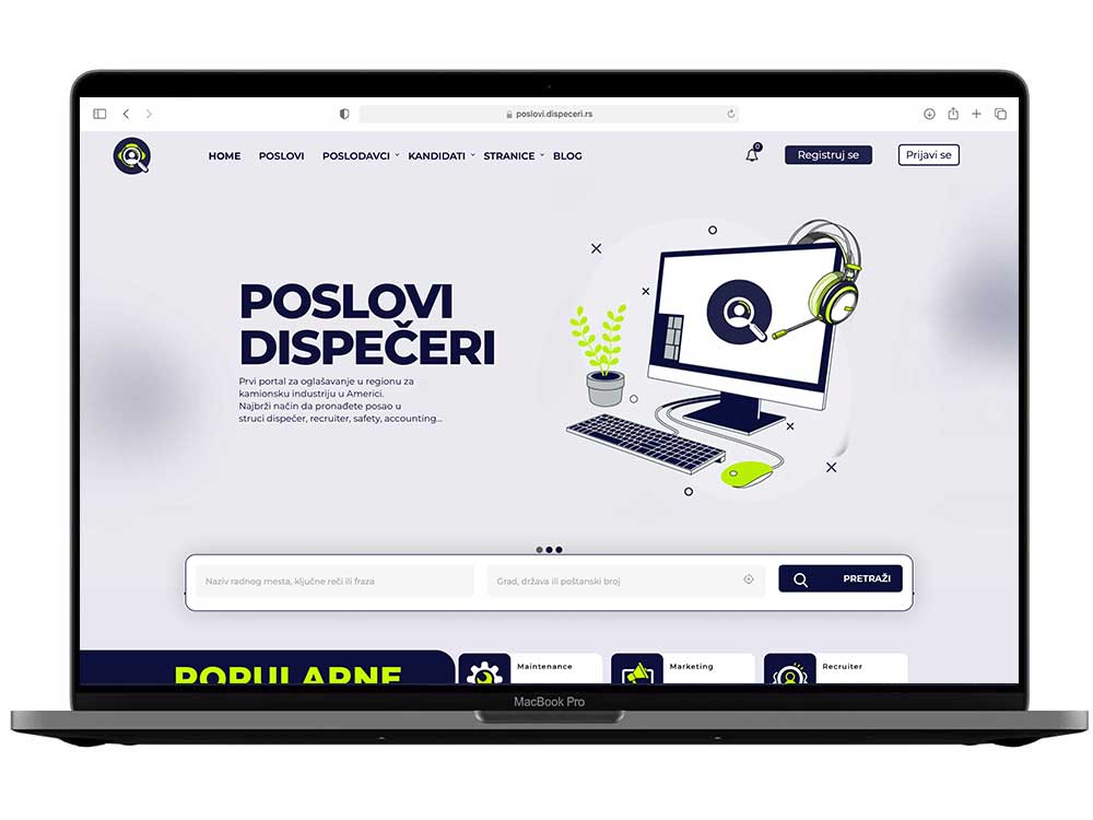 Izrada web sajta za Dipeceri – primer iz portfolija DesignJust4You