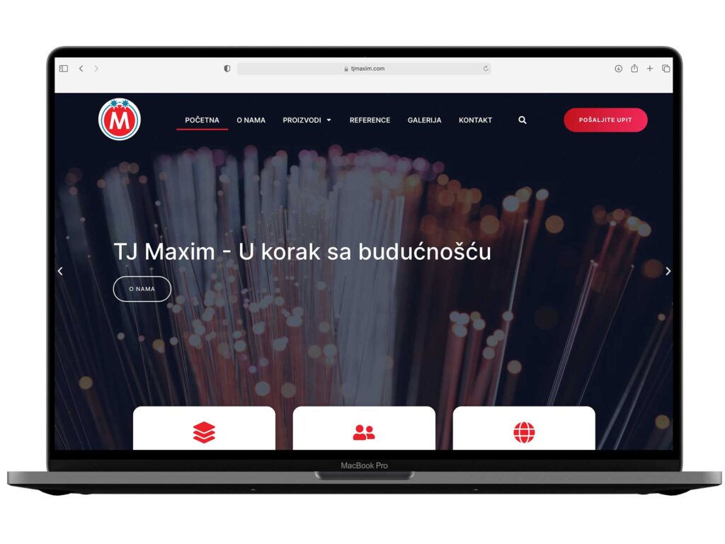 Primer web sajta iz portfolija DesignJust4You