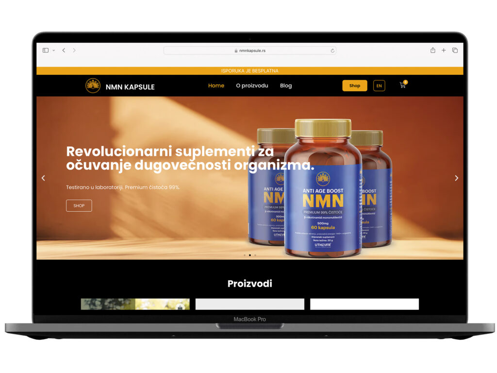 Izrada web sajta za Nmn – primer iz portfolija DesignJust4You