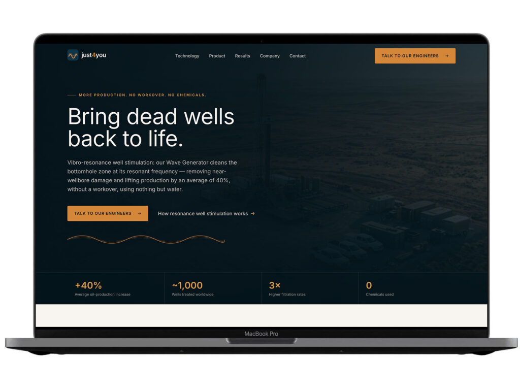 Izrada web sajta za Just4you – primer iz portfolija DesignJust4You